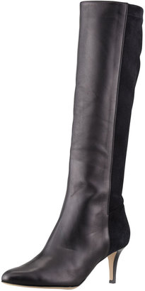 Jimmy Choo Adent Fitted Knee Boot, Black