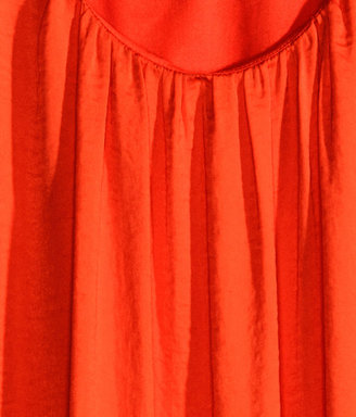 H&M Satin Dress - Orange - Ladies