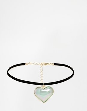 ASOS Bubble Heart Choker Necklace