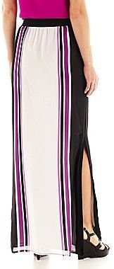 JCPenney Worthington Striped Maxi Skirt