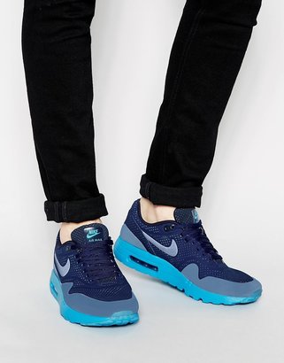 Nike Air Max 1 Ultra Moire Trainers - Blue
