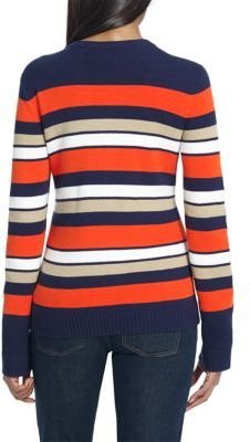 Jones New York Signature JONES NEW YORK Long-Sleeve Striped Sweater Jacket