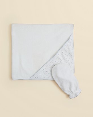 Kissy Kissy Infant Boys' Star Print Towel & Bath Mitt