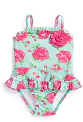 Little Me 'Rose' Swimsuit (Baby Girls)
