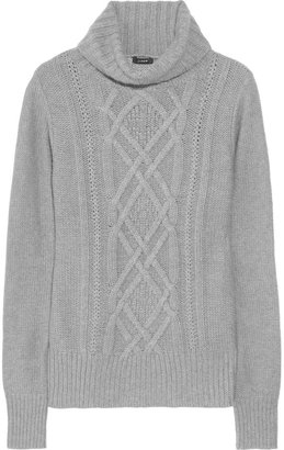 J.Crew Cambridge cable-knit turtleneck sweater