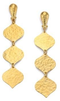 Gurhan Clove 24K Yellow Gold Triple-Drop Earrings