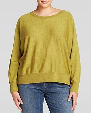 Eileen Fisher Plus Exclusive Merino Wool Sweater