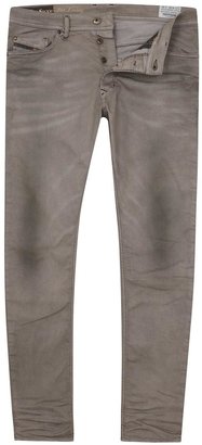 Diesel Grey mid-rise straight leg jeans