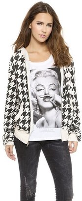 Wildfox Couture Fox Tooth Zip Up Jacket