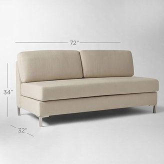 west elm Armless Upholstered Sofa