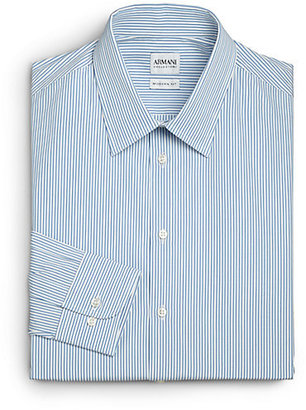Armani Collezioni Extra Slim-Fit Striped Dress Shirt
