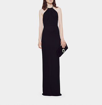 Gucci Black Viscose Jersey Gown With Crystal Halter