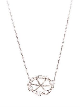 Susan Foster Diamond & white-gold basket necklace