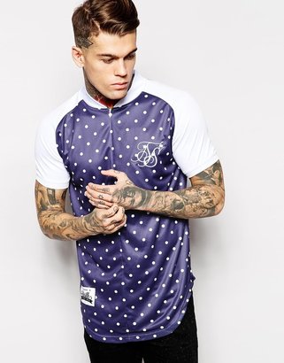 SikSilk Jersey With Polka Dots