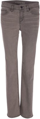 Lands' End Smoke Mid Rise Straight Leg Jeans