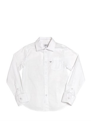 Armani Junior Stretch Cotton Poplin Shirt