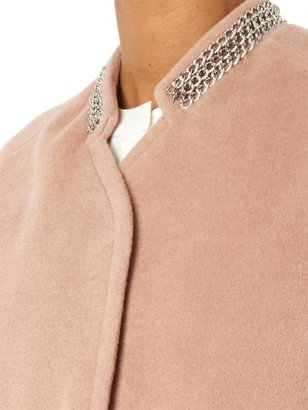 Rebecca Taylor Chain-embellished wool-blend coat