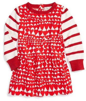 Stella McCartney Kids 'Luna' Heart Print Corduroy Dress (Baby Girls)