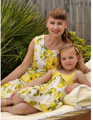 Rachel Riley Rachel RileyGirls Yellow Lemon Print Sun Dress