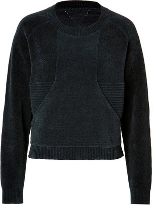 Theyskens' Theory Theyskens Theory Cotton Pullover in Black Forest