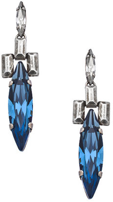 Janis Savitt Janis by Blue Marquise Crystal Drop Earrings