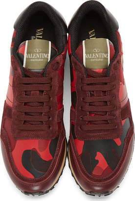 RED Valentino Valentino Red Camo Patchwork Sneakers