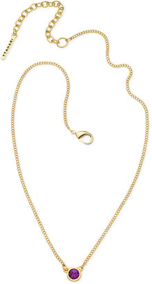 T Tahari Gold-Tone Small Pendant Necklace