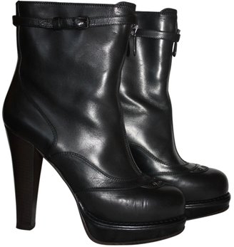 Bottega Veneta Black Leather Ankle boots