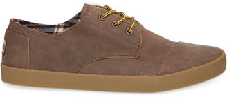 Toms Chocolate Synthetic Leather Men's Paseos