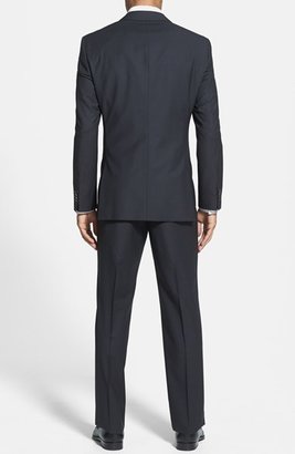 HUGO BOSS 'James/Sharp' Trim Fit Three Piece Black Check Suit