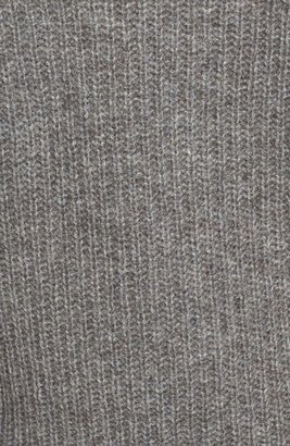 Eileen Fisher Leather Trim Merino & Yak Sweater (Online Only)