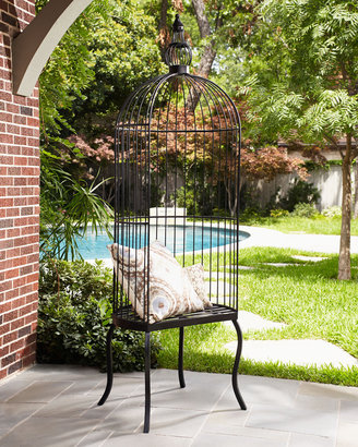 Horchow Indoor/Outdoor Birdcage Chair & Cushion
