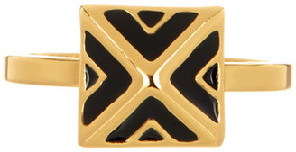 Vince Camuto Pyramid Black Stud Ring - Size 7