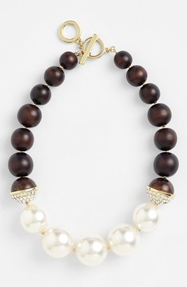 Anne Klein Mixed Faux Pearl Collar Necklace
