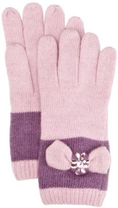 Alice Hannah Classic Diamante Flower Bow  Women's Gloves