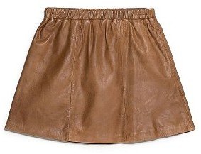 MANGO Leather skirt