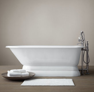 Restoration Hardware 61" Classic Victorian Skirted Base Tub With Deckmount Tub fill And Handheld Shower