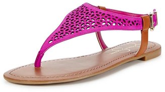 Jessica Simpson Grile Cut Out Detail Flat Sandals