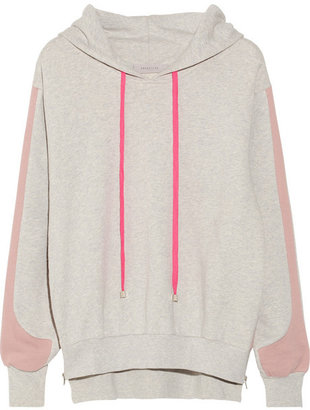 Preen Line Whisper cotton-terry hooded sweatshirt