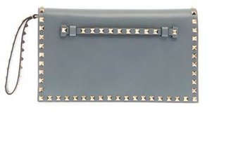 Valentino The Rockstud leather clutch