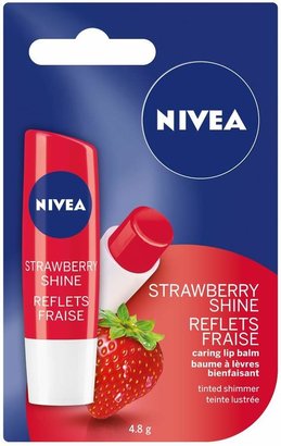 Nivea Strawberry Shine Tinted Caring Lip Balm Stick, 4.8g