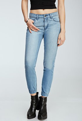 Forever 21 Cinched Ankle Jeans