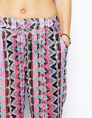 ASOS Pastel Aztec Printed Beach Trouser