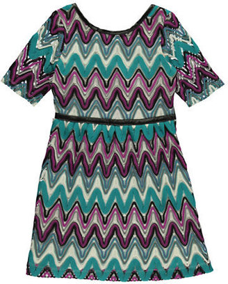 K.C. Parker Girls 7-16 Zigzag Knit Dress
