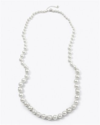 White House 2681 Capped Glass Pearl Necklace