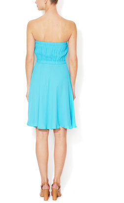 Twelfth St. By Cynthia Vincent Zipper Front Strapless Dress