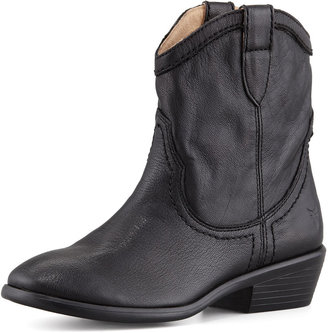 Frye Carson Shortie Leather Boot, Black