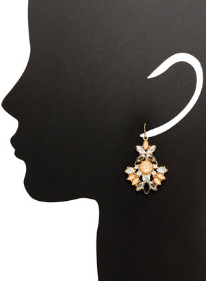 Leslie Danzis Gold & Crystal Drop Earrings