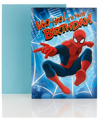 Marks and Spencer Spider-ManTM Fold Out Birthday Poster Card