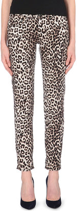 Rag and Bone 3856 Rag & Bone Leopard-Print Boyfriend Mid-Rise Jeans - for Women